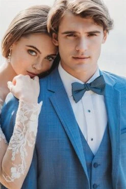 Western Suit - Trajes Para Hombres - Cowboy Formal Attire - Trajes De Novio - Cornflower -Alberto Nardoni Shop Men Cornflower Suits