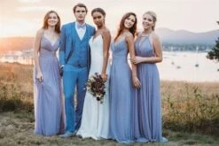 Western Suit - Trajes Para Hombres - Cowboy Formal Attire - Trajes De Novio - Cornflower -Alberto Nardoni Shop Men Cornflower Two Button Suit