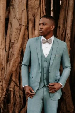 Western Suit - Trajes Para Hombres - Cowboy Formal Attire - Trajes De Novio - Sea Glass Green -Alberto Nardoni Shop Men Sea Glass Green