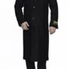 Mens Overcoat -Mens Long Wool Topcoats- Topcoat For Men-Men's Dress Coat Full Length Wool Dress Top Coat / Overcoat In Black Winter Men's Topcoat Sale
