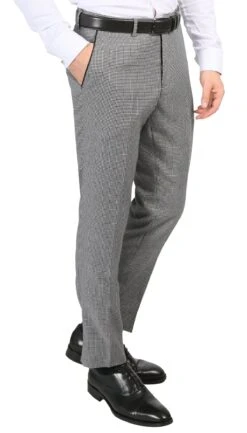 Mens Slim Fit Houndstooth Peak Lapel 2pc Suits -Alberto Nardoni Shop Mens Slim Fit Houndstooth