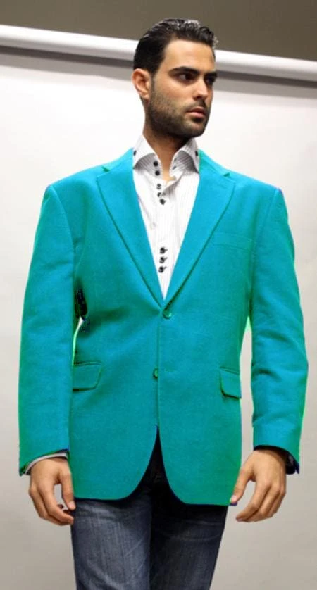 Velvet Blazer - Mens Velvet Jacket Cheap Priced Online Turquoise ~ Light Blue Stage Party Fabric Sport Coat 1 Velvet Blazer - Mens Velvet Jacket Cheap Priced Online Turquoise ~ Light Blue Stage Party Fabric Sport Coat