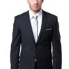 "Charcoal Grey Slim Fit Wedding Suit For Men - Basic 2 Button Style"