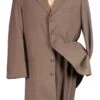 "Classic Men's 2PC Long Zoot Suit - Fashionable Tan Ensemble"