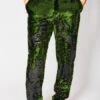 Mens Sequin Pants - Olive Dress Party Pants