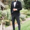 Velvet Blazer - Mens Blazer - Dinner Jacket "Venice" Onyx Black Velvet Dinner Jacket - Separates