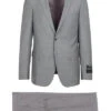 Porto Heather Gray, Slim Fit, Pure Wool Suit By Tiglio Luxe - E09063/26