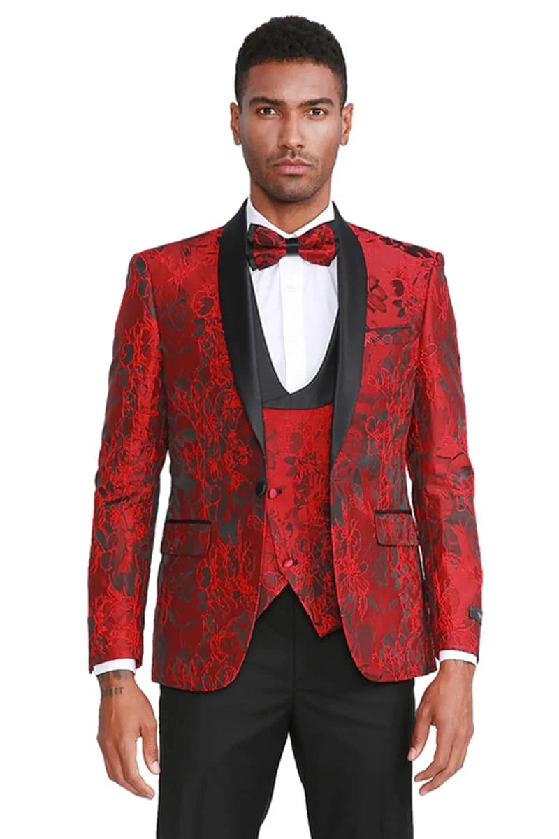 Mens Slim Fit One Button Shawl Lapel Prom Tuxedo In Red 1 Mens Slim Fit One Button Shawl Lapel Prom Tuxedo In Red