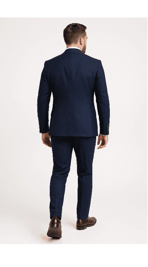 Modern 3-Piece Suit For Men – Rossi Man Max Tailored Slim Fit In Solid Navy | RM1393 3 Modern 3-Piece Suit For Men – Rossi Man Max Tailored Slim Fit In Solid Navy | RM1393 - Image 3