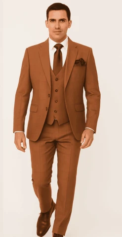 Rossi Man MAX RM1786 Slim Fit 3-Piece Suit – A Modern And Elegant Suit For Men -Alberto Nardoni Shop ROSSI MAN SLIM FIT 3 PIECE SUIT MAX RM1786 3