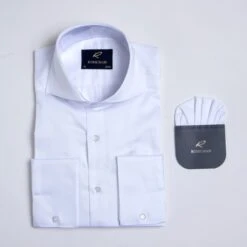Men’s White Shirt By Rossi Man – RS4 Style