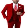 Great Gatsby Guy Costumes - Red Suit With Double Breasted Vest