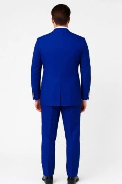 Mens Royal Blue Double-Breasted Suit With Gold Buttons – Slim Fit Formal 2-Piece Set -Alberto Nardoni Shop Royal Blue Double Breasted Suit with Gold Buttons