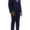 Stacy Adams - Navy 3 Piece Hybrid Fit Suit With Expandable Waist Band