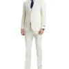 Stacy Adams - 3 Piece Hybrid Fit Suit In Ivory