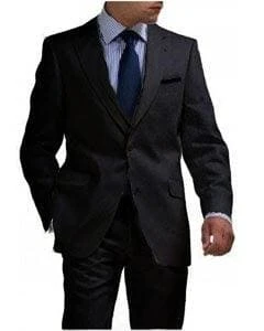 Black Big And Tall Linen Suit