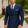 Statement ITALY Suit - Super 150's Wool Suit Statement Men's 100% Wool 2 Piece Suit - Wide Peak Lapel