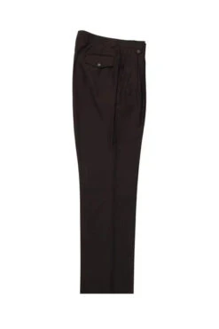 Brown Wide Leg Wool Dress Pant 2586/2576 By Tiglio Luxe TIG1003