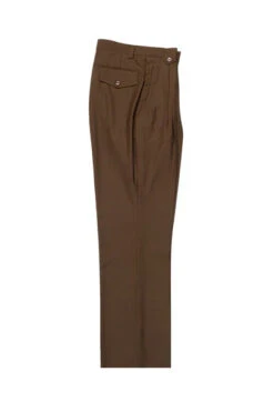 Tobacco Wide Leg Wool Dress Pant 2586/2576 By Tiglio Luxe