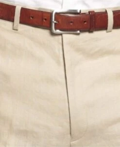 Tan Linen Suit - Two Button Pure Linen For Beach Wedding Outfit Suit Basic Solid Plain Tan Wedding / Prom ~ Beige -Alberto Nardoni Shop Tan Suit5