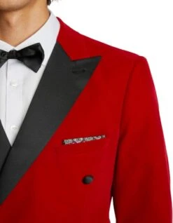 Double Breasted Tuxedo - Velvet Dinner Jacket With Pants In Color Red 8 Double Breasted Tuxedo - Velvet Dinner Jacket With Pants In Color Red -Alberto Nardoni Shop Velvet Dinner Jackets in Color Red