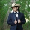 Western Suit - Trajes Para Hombres - Cowboy Formal Attire - Trajes De Novio - Slim Fit Western Navy
