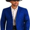 Western Blazer - Saco Vaquero Para Hombre - Paisley Blazer In Royal