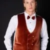 White And Orange Prom Tuxedo - Wedding - Groom Tuxedo Suit