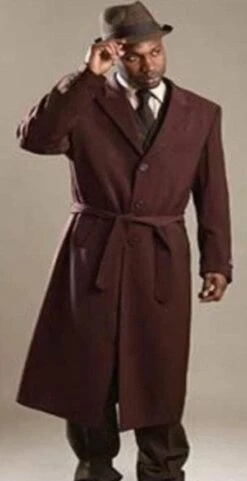 Belt Coat Mens Full Length Overcoat - Wholesale Coat - Wholesale Winter Coats -Alberto Nardoni Shop Wool And Cashmere Topcoat Brown