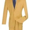 "Modern Fit Men's Two-Button Wool Feel Suit - Camel Color"