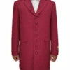 Mens Classic Vested Zoot Suit In Burgundy