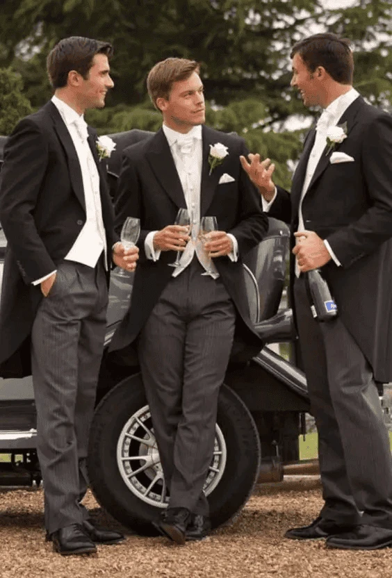 All Black Groomsmen Suits With Shirt And Tie Package 1 All Black Groomsmen Suits With Shirt And Tie Package
