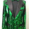 Big And Tall Mens Tuxedos - Black Green Tuxedo