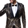 Black And Gold Prom Tuxedo