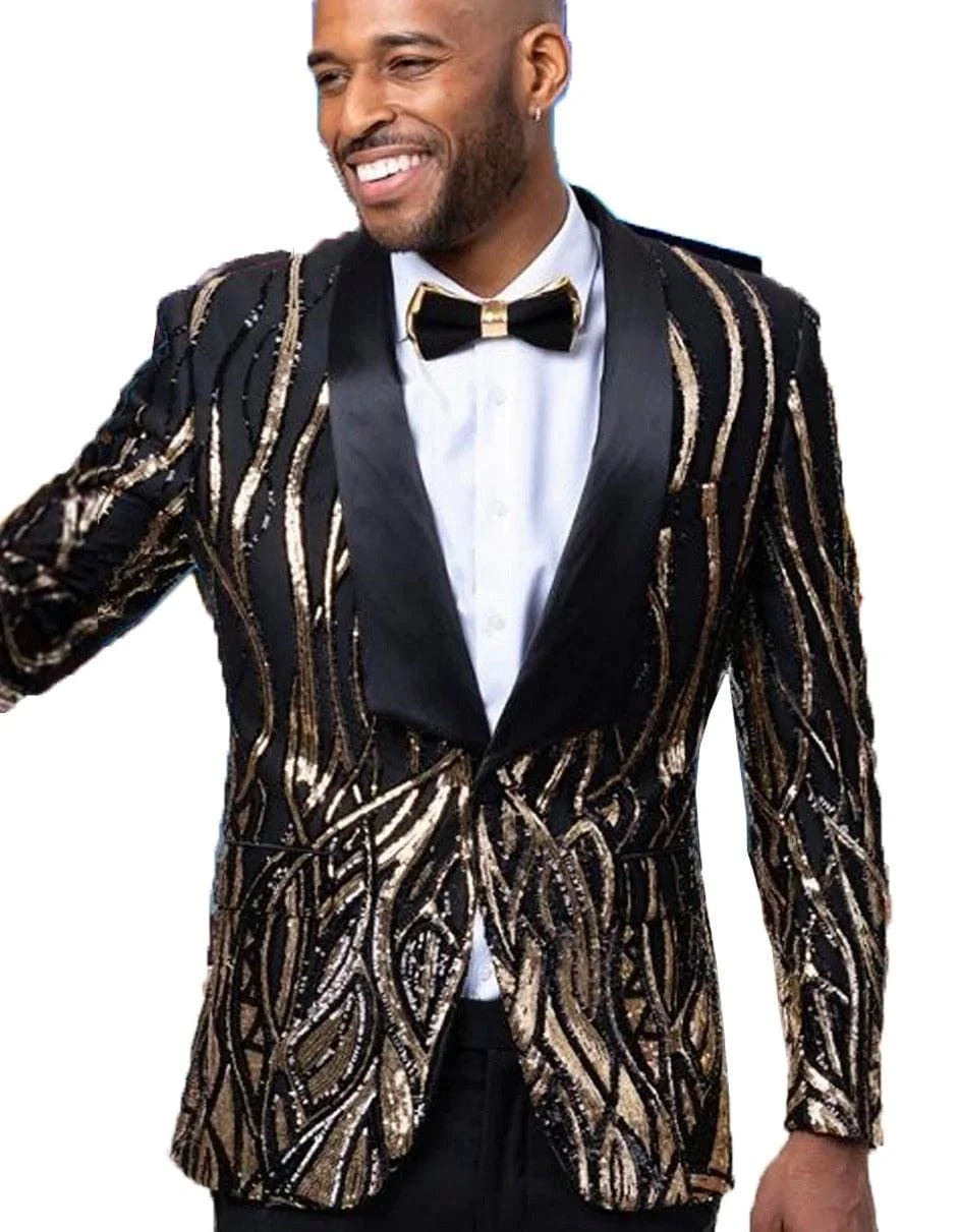 Black And Gold Prom Tuxedo 1 Black And Gold Prom Tuxedo