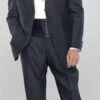 Black Wool Tuxedo With Cummerbund And Bowtie Package