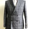 DB-Slim Charcoal Plaid - Wholesale Mens Suits - Wholesale Suits