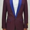 Dinner Jacket - Burgundy/Navy - Mens Wholesale Blazers