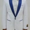 Dinner Jacket - White/Navy - Mens Wholesale Blazers