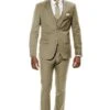 Title Skinny Fit Suit - Extra Slim Fit Prom Suit Tan Ultra Slim Fit 3-Piece Prom Suit