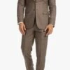 Edwardian Suit YORK BROWN 3 PIECE HERRINGBONE SUIT