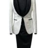 Wedding Tuxedos For Men In Black Classic Wedding Tuxedo Style For Guys - Two Toned Lapel