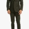 Edwardian Suit BRADFORD HUNTER GREEN SLIM FIT 3 PIECE TWEED SUIT