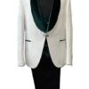 Wedding Tuxedos For Men In Green Classic Wedding Tuxedo Style For Guys - Two Toned Lapel