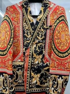 Black And Red Suit Gold And Black Suit - Black And Gold Prom Suits Jacket