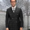 Statement ITALY Suit - Super 150's Wool Suit Statement Men's 2 Piece 100% Wool Fashion Suit - Smooth Plaid