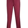 Burgundy Men's Modern Fit Wool Dress Pants - Stylish Comfort