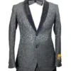Floral Prom Suit - Vienna-Black/Black