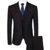 Mafia Outfit - Mobster Outfit - Italian Costume Striped Pattern Suit