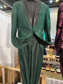 Green And Black Tuxedo And Matching Bowtie